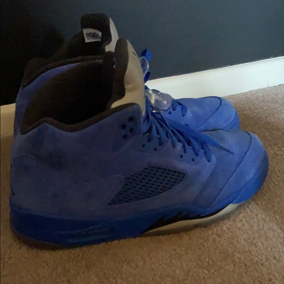 Air Jordan 5 Blue Suede Size 11 men-rare